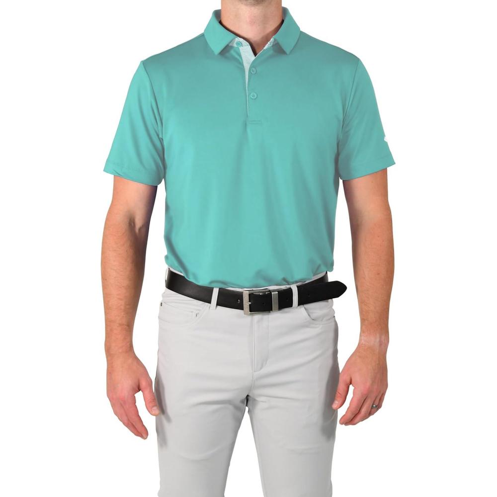 imageColumbia Golf Mens OmniWick Even Lie PoloGulf Stream