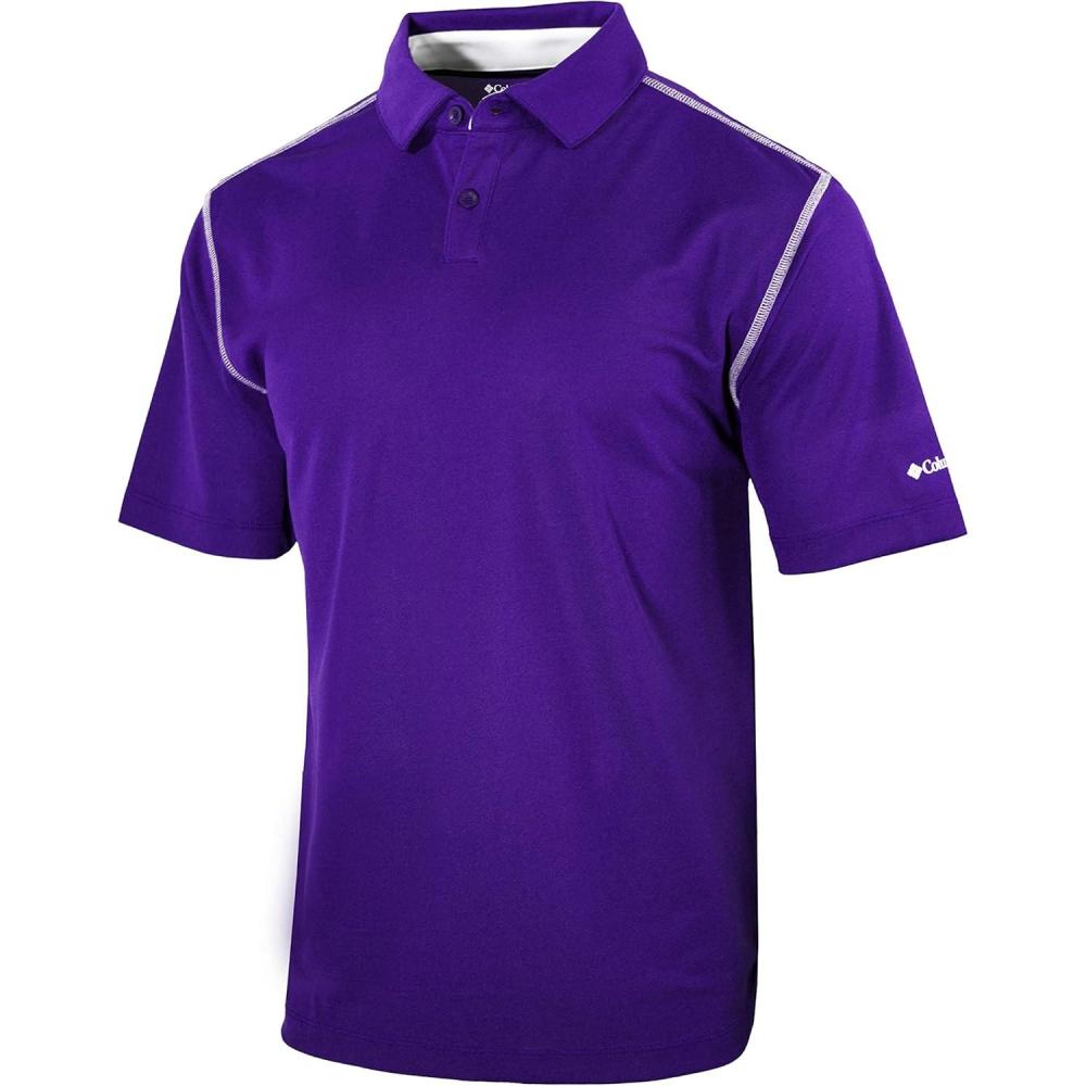 imageColumbia Golf Mens OmniWick High Stakes PoloPurple
