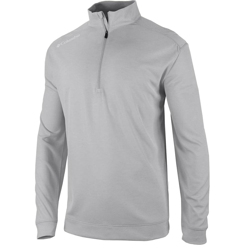 imageColumbia Golf Mens OmniWick Oakland Downs 14 ZipCool Grey