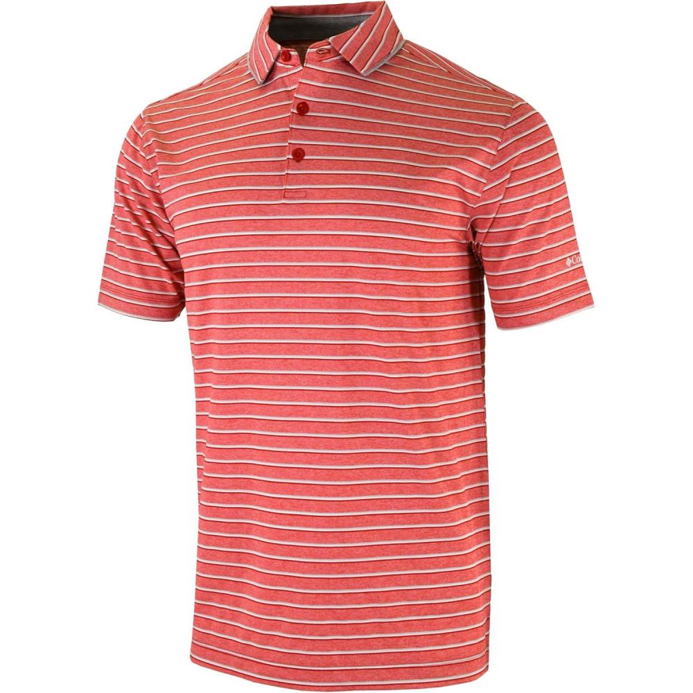 imageColumbia Golf Mens OmniWick Post Round PoloIntense Red