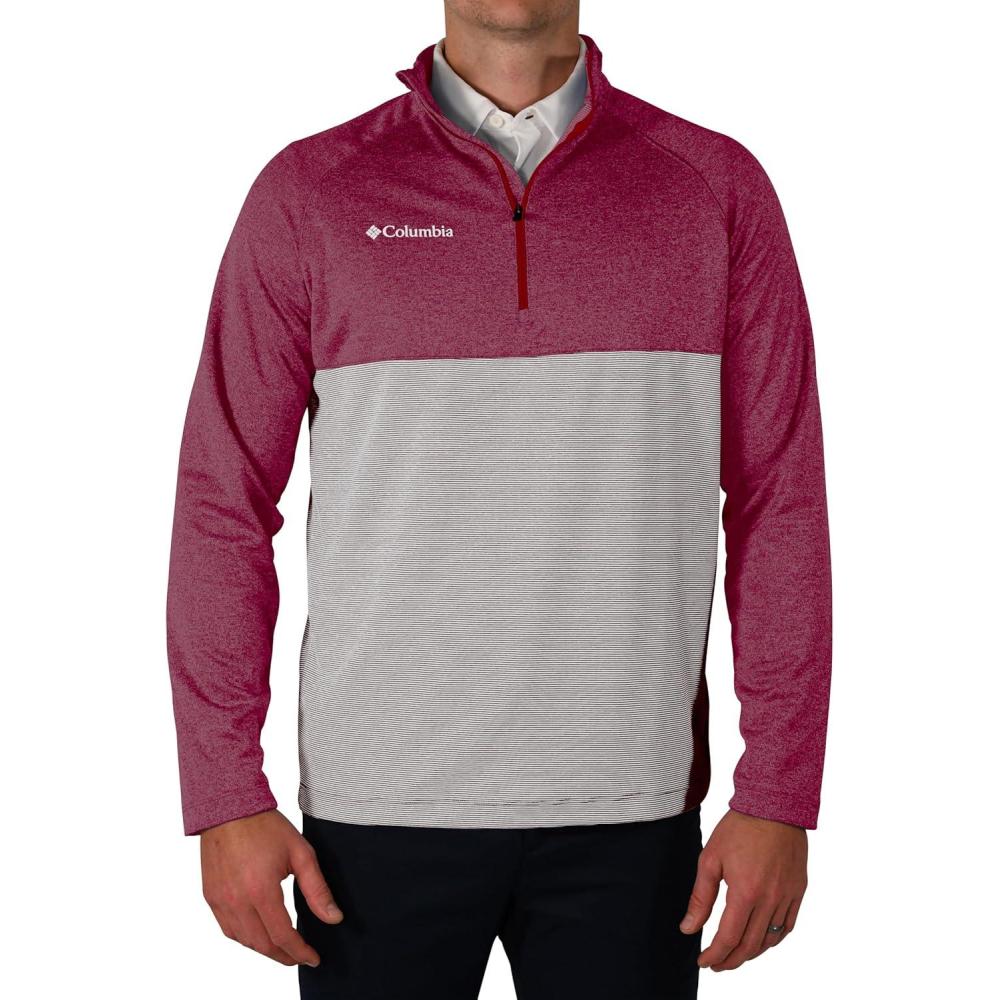 imageColumbia Golf Mens OmniWick Rockin It PulloverBeet