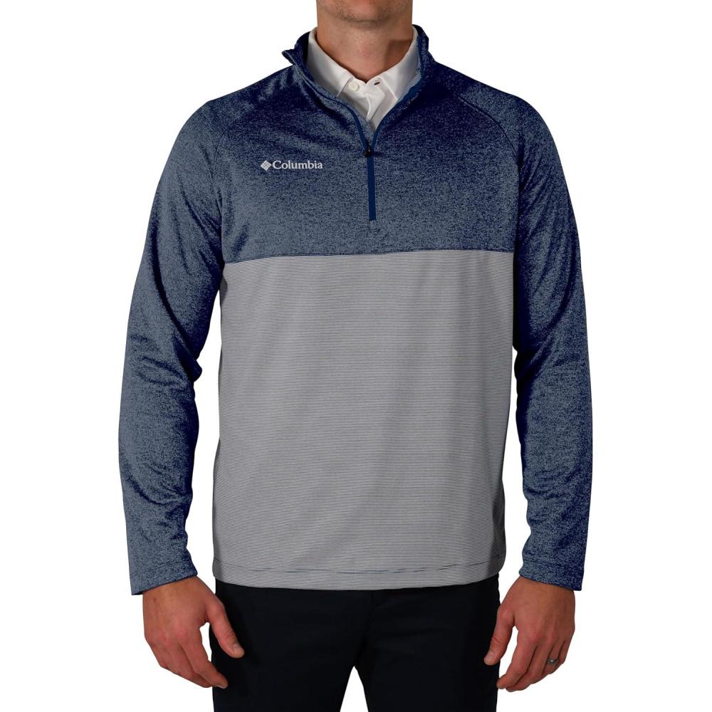 imageColumbia Golf Mens OmniWick Rockin It PulloverCollegiate Navy