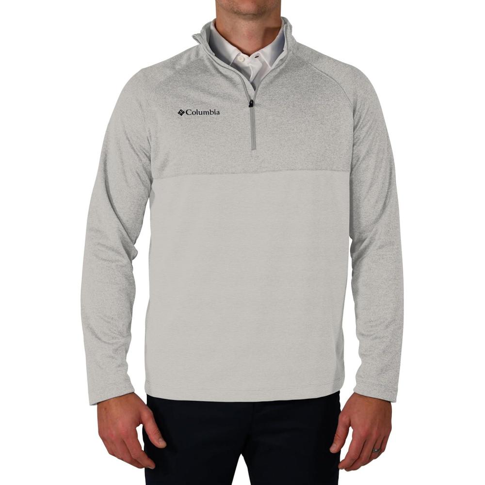 imageColumbia Golf Mens OmniWick Rockin It PulloverNimbus Grey