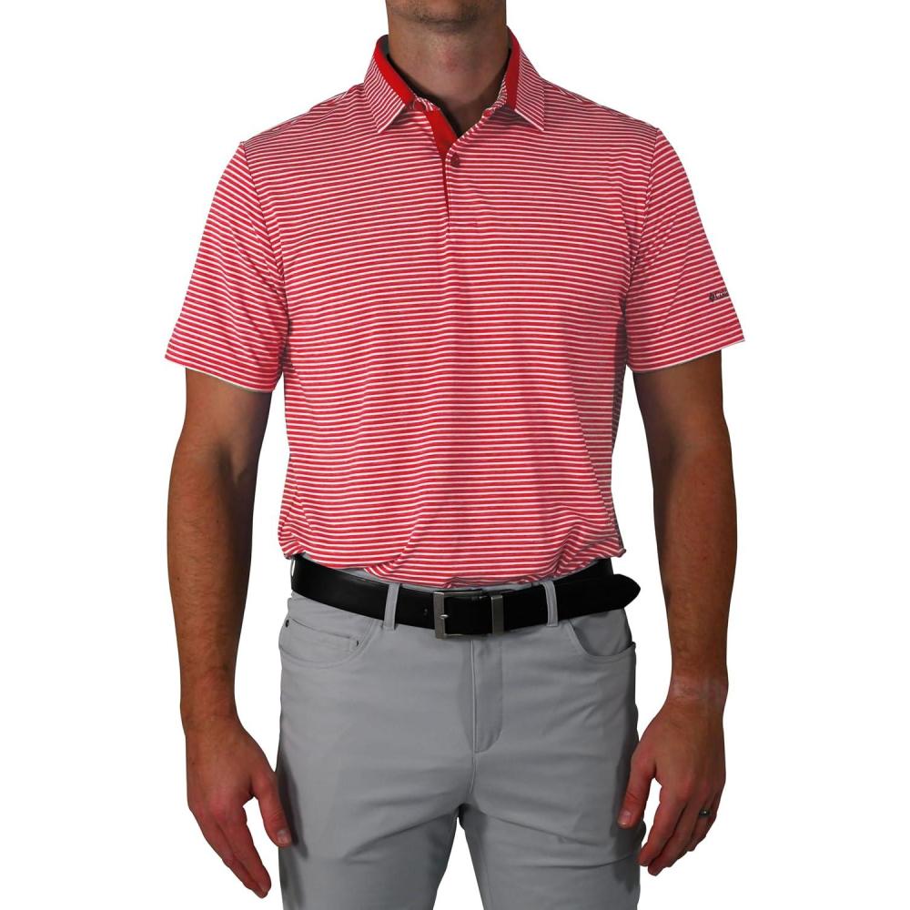 imageColumbia Golf Mens OmniWick Stroll PoloIntense Red