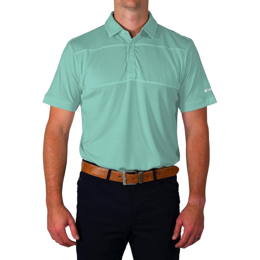 imageColumbia Golf Mens OmniWick Total Control Polo PoloGulf Stream
