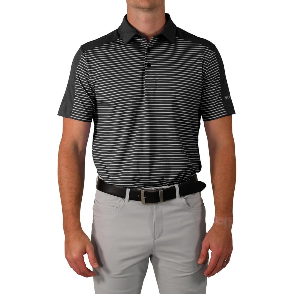 imageColumbia Golf Mens OmniWick in Contention PoloBlack