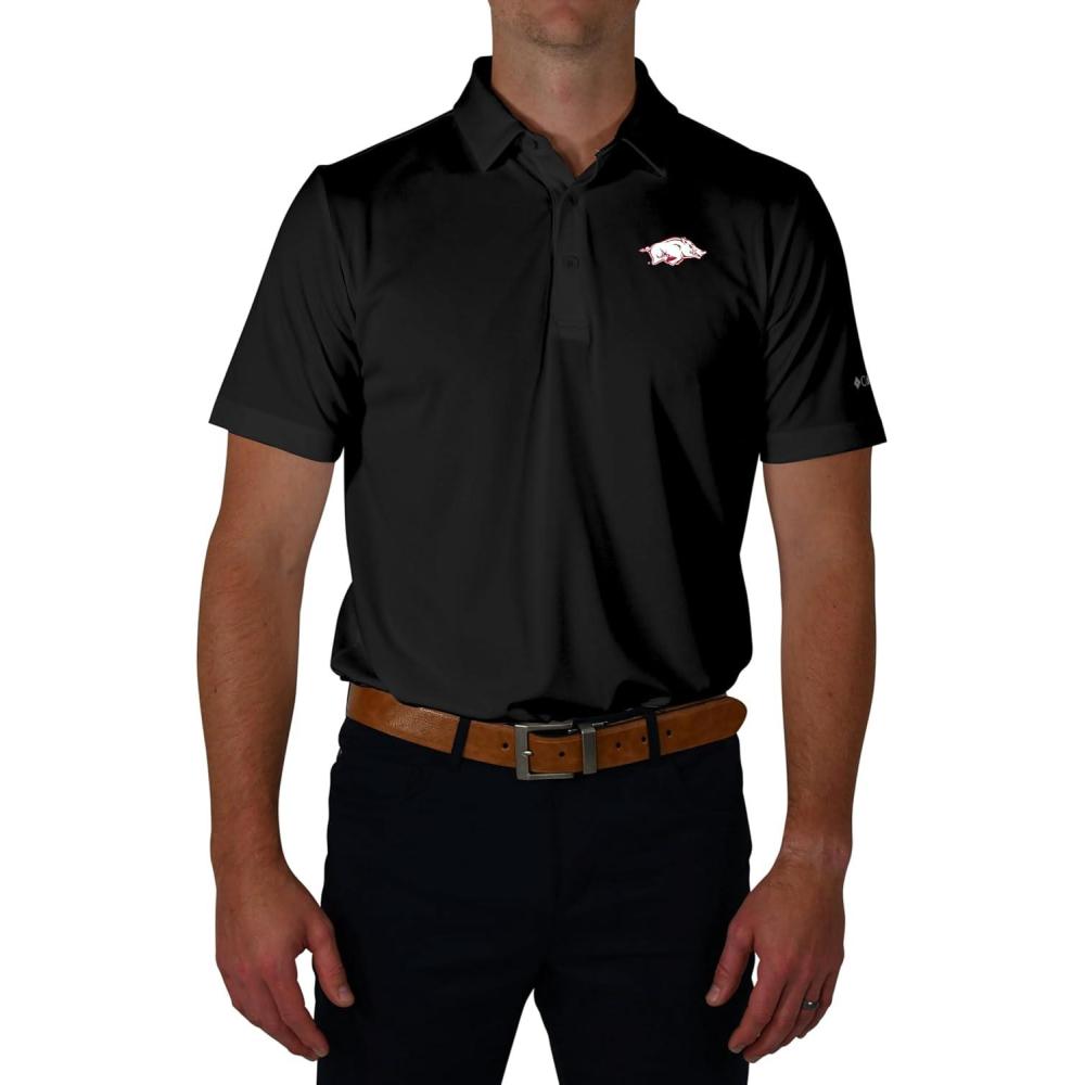 imageColumbia Golf Mens Univ of Arkansas Drive PoloBlack