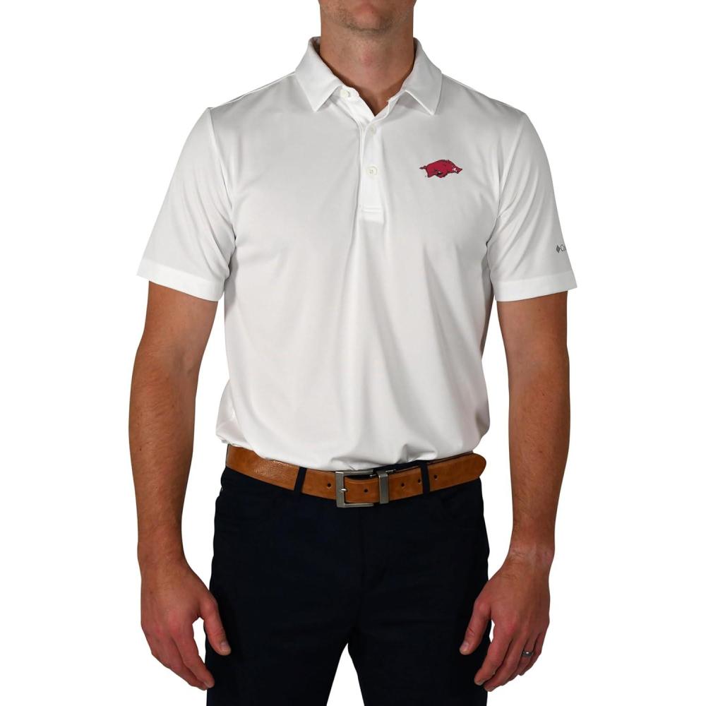 imageColumbia Golf Mens Univ of Arkansas Drive PoloWhite