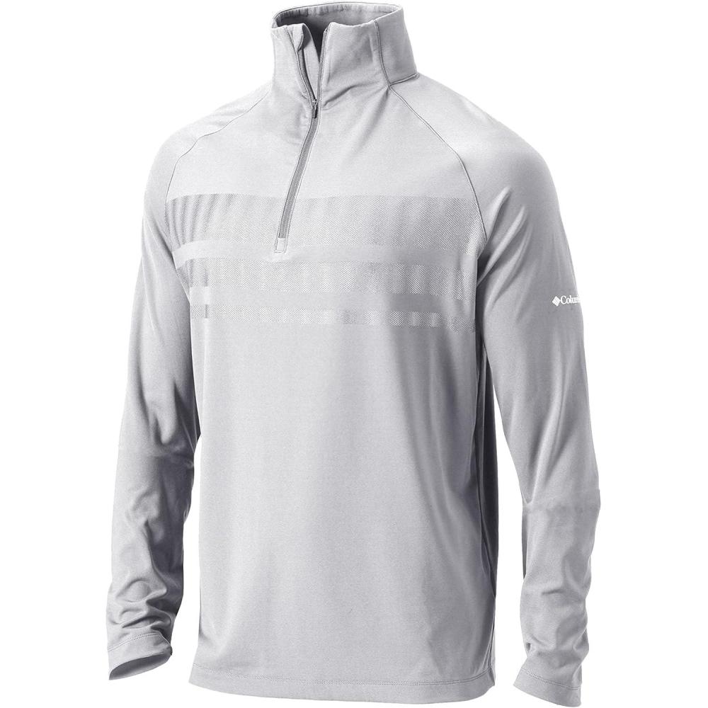imageColumbia Golf OmniWick Mens 14 Zip Picker PulloverWhite