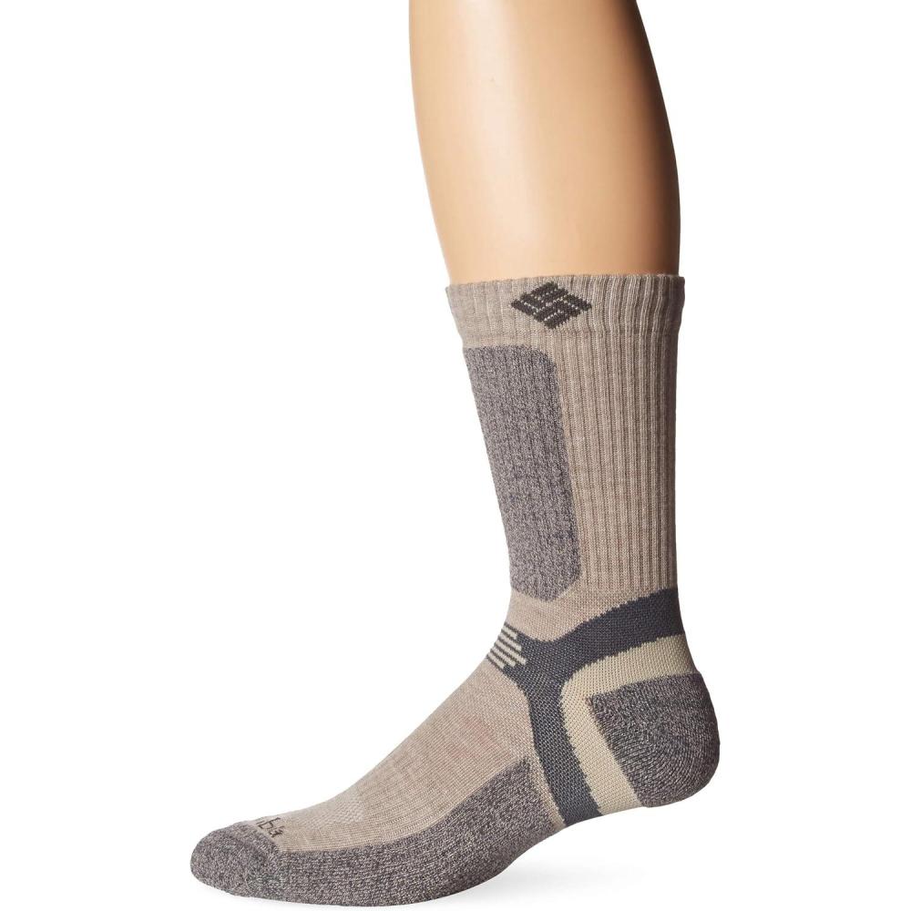 imageColumbia Mens 1 Pack Premium Hiking Crew SocksKhaki1