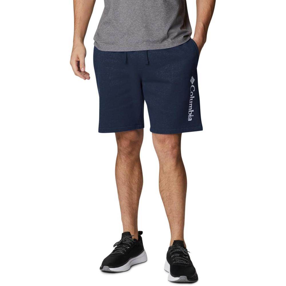 imageColumbia Mens Columbia Trek ShortCollegiate NavyWhite Vertical Logo