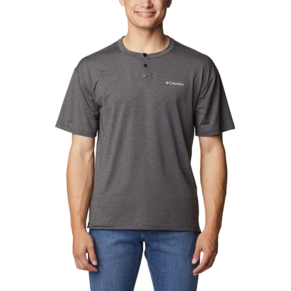 imageColumbia Mens Coral Ridge Performance Short SleeveHiking ShirtShark