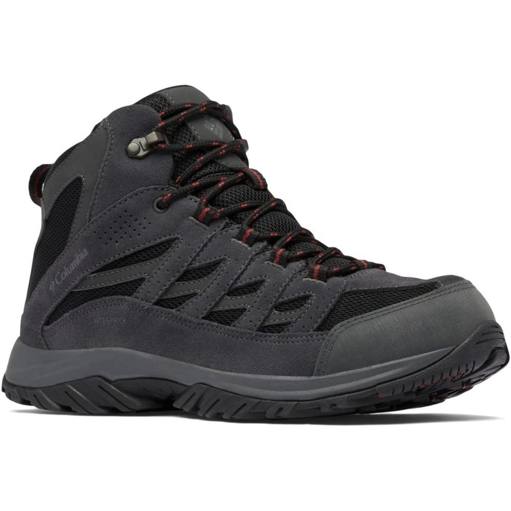 imageColumbia Mens Crestwood Mid Waterproof Hiking BootsBlack Charcoal