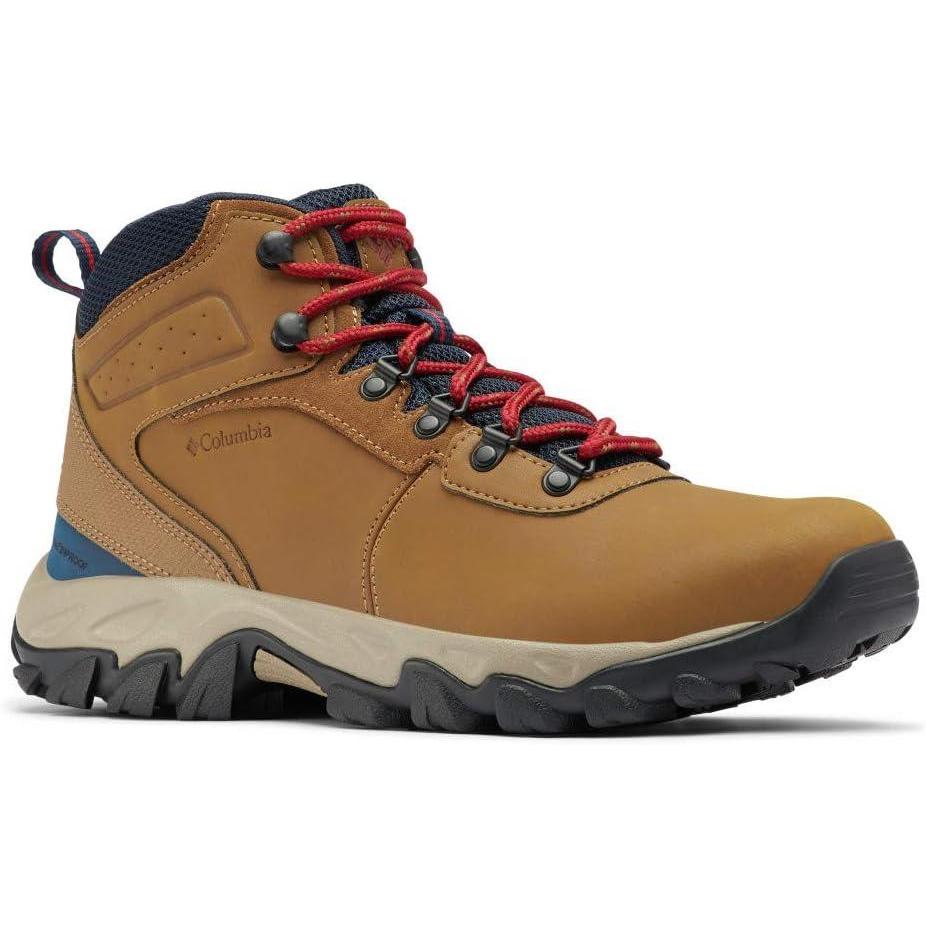 imageColumbia Mens Discontinued Newton Ridge Plus II Waterproof Hiking BootLight BrownRed Velvet
