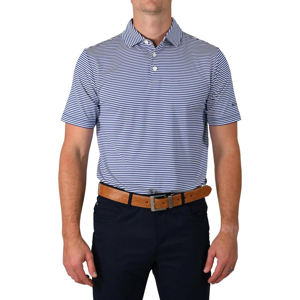 imageColumbia Mens Golf Club Invite Polo Omni Wick Lightweight Short Sleeve ShirtAzul
