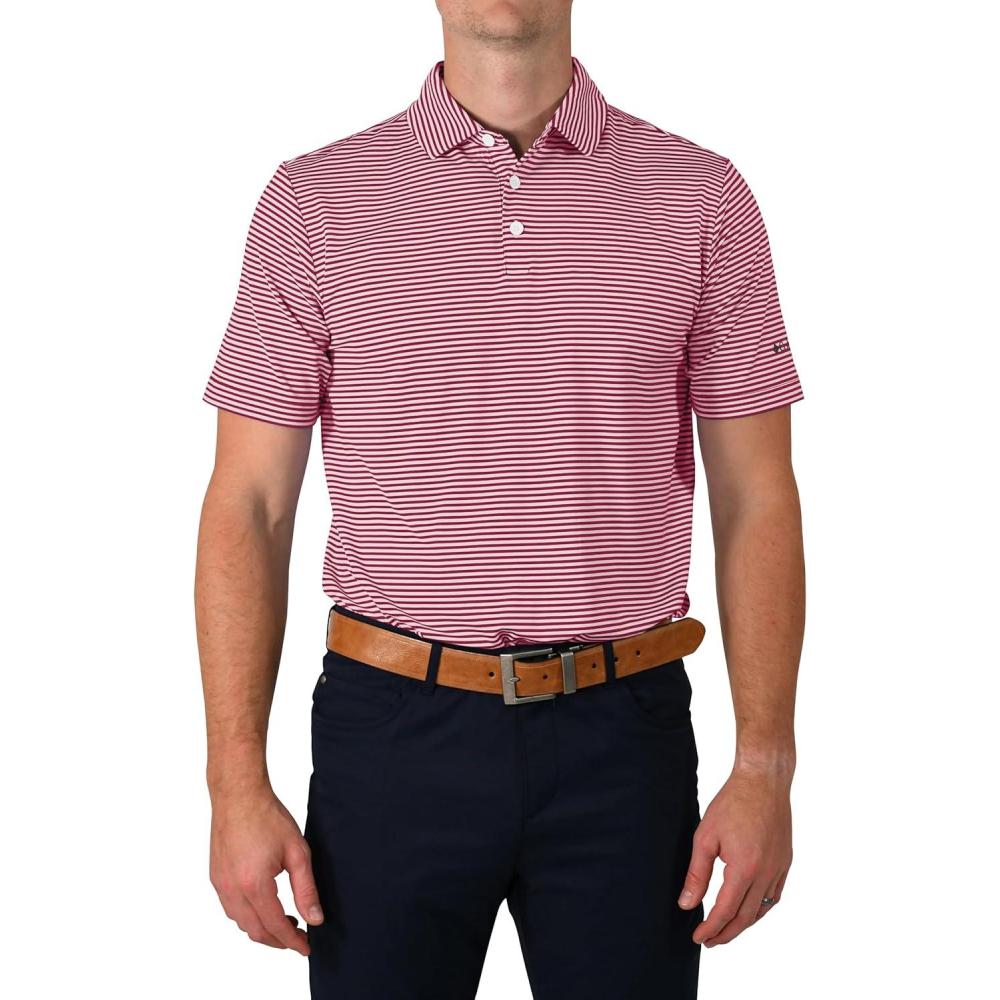 imageColumbia Mens Golf Club Invite Polo Omni Wick Lightweight Short Sleeve ShirtBeet