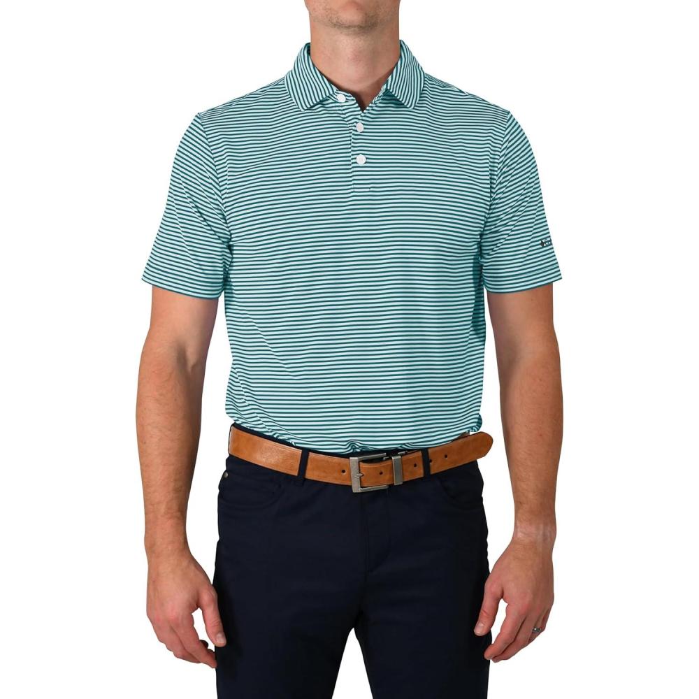 imageColumbia Mens Golf Club Invite Polo Omni Wick Lightweight Short Sleeve ShirtCloudburst