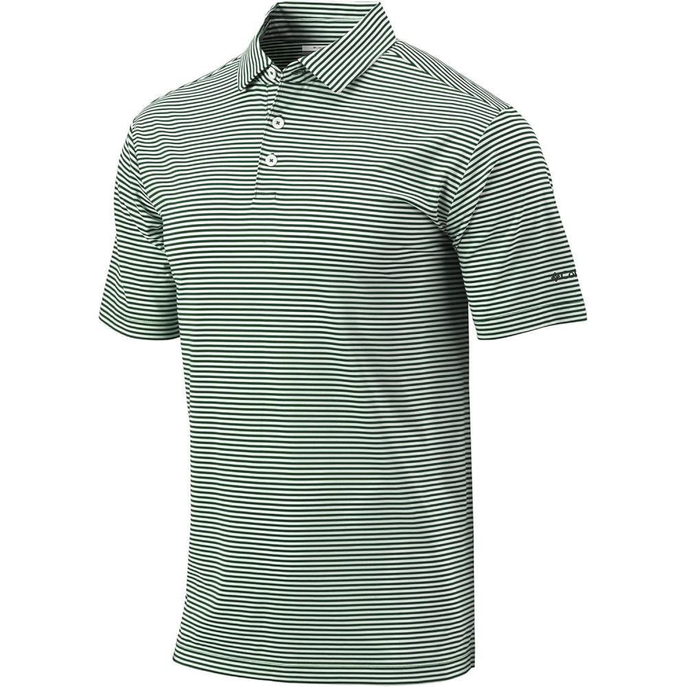 imageColumbia Mens Golf Club Invite Polo Omni Wick Lightweight Short Sleeve ShirtForest