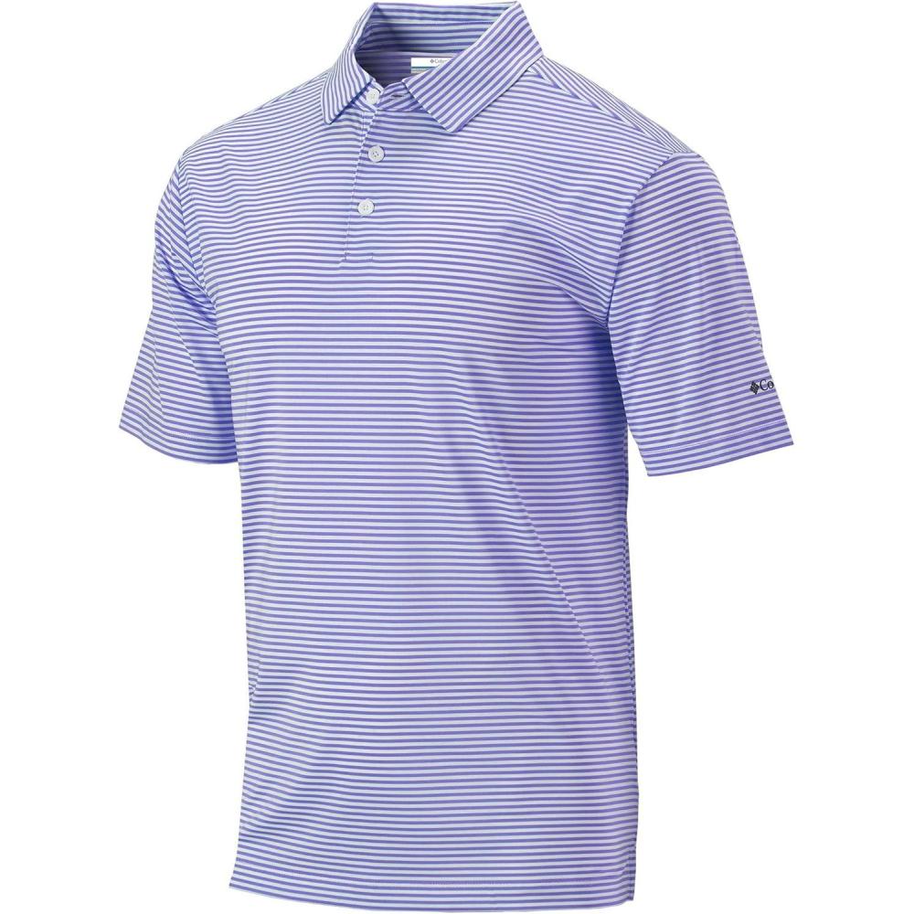 imageColumbia Mens Golf Club Invite Polo Omni Wick Lightweight Short Sleeve ShirtFrosted Purple