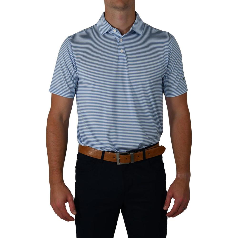 imageColumbia Mens Golf Club Invite Polo Omni Wick Lightweight Short Sleeve ShirtWhite Cap