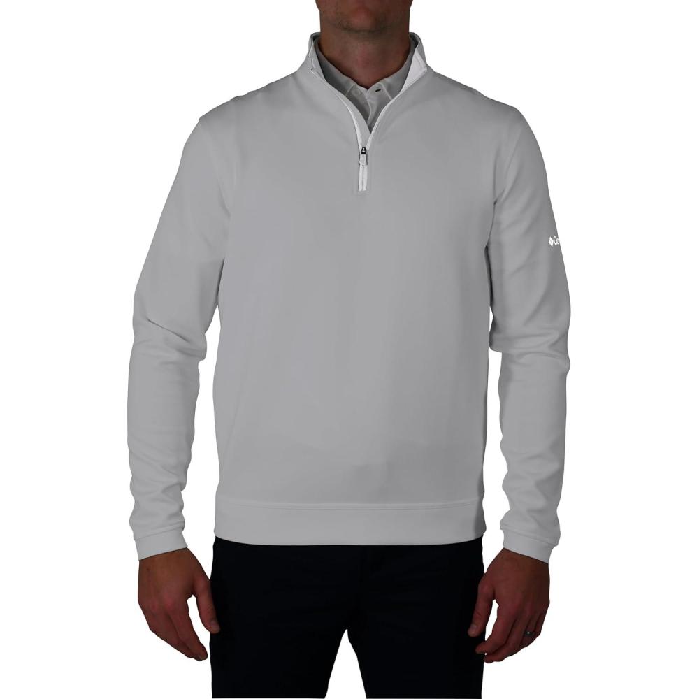 imageColumbia Mens Golf Wickhams Hills Quarter Zip OMNI WICK PulloverCool Grey