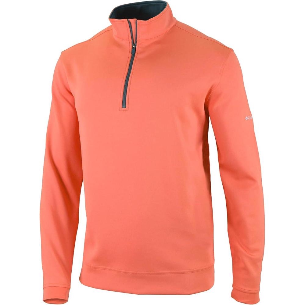 imageColumbia Mens Golf Wickhams Hills Quarter Zip OMNI WICK PulloverLychee