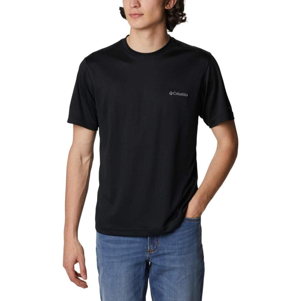 imageColumbia Mens Meeker Peak Short Sleeve CrewBlack