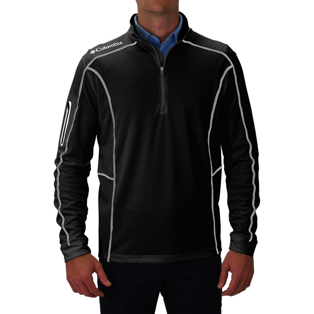 imageColumbia Mens OMNI WICK Shotgun 14 Zip Pullover Breathable Long SleeveBlack
