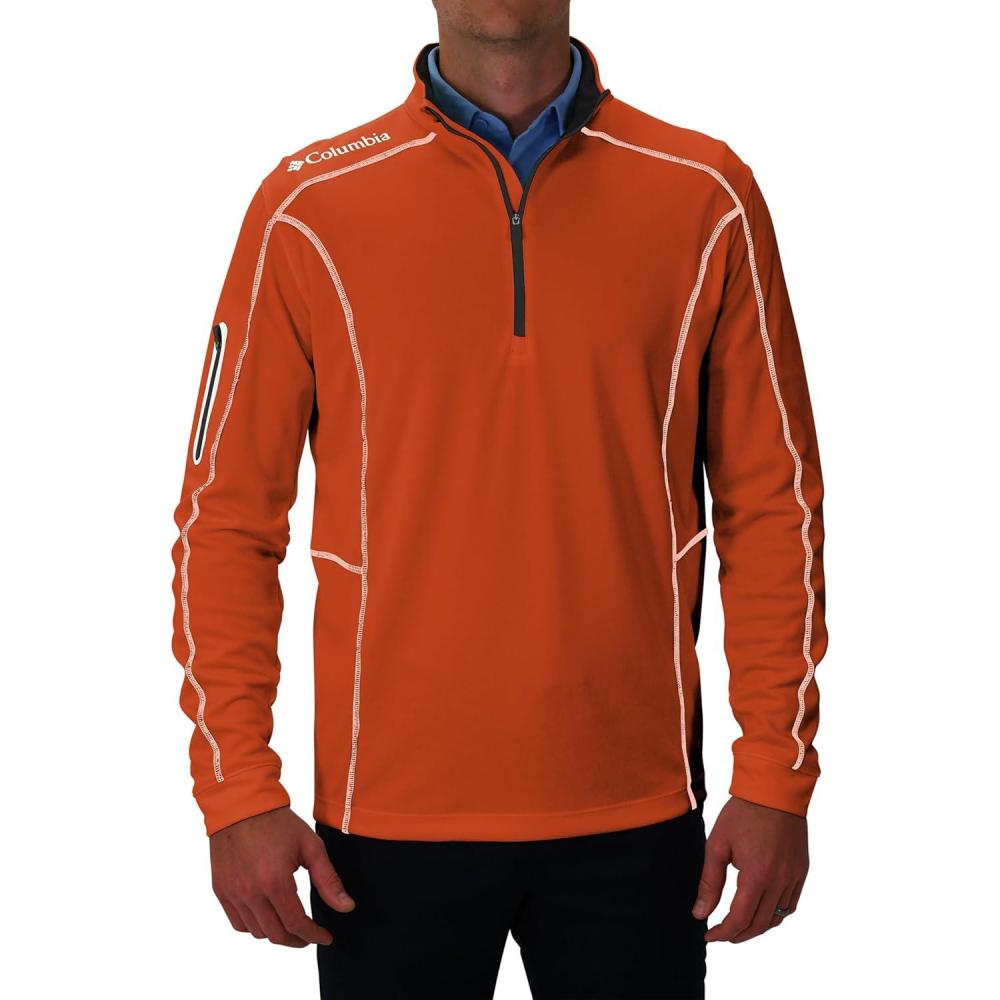 imageColumbia Mens OMNI WICK Shotgun 14 Zip Pullover Breathable Long SleeveCedar