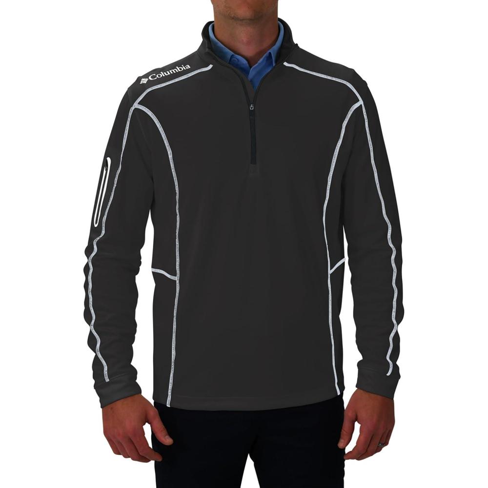 imageColumbia Mens OMNI WICK Shotgun 14 Zip Pullover Breathable Long SleeveForged Iron
