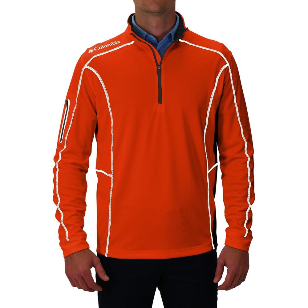 imageColumbia Mens OMNI WICK Shotgun 14 Zip Pullover Breathable Long SleeveState Orange