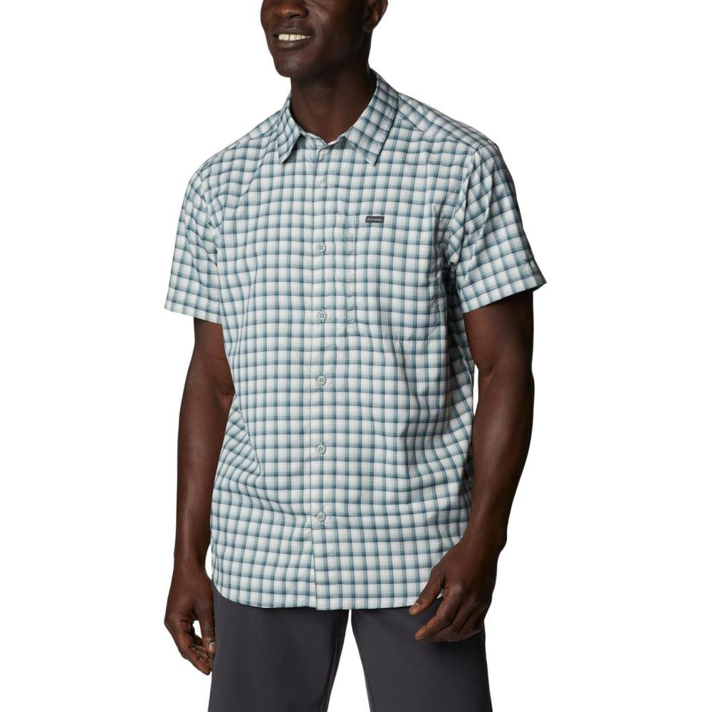 imageColumbia Mens Silver Ridge Utility Lite Novelty Short SleeveNiagara Pulaski Plaid