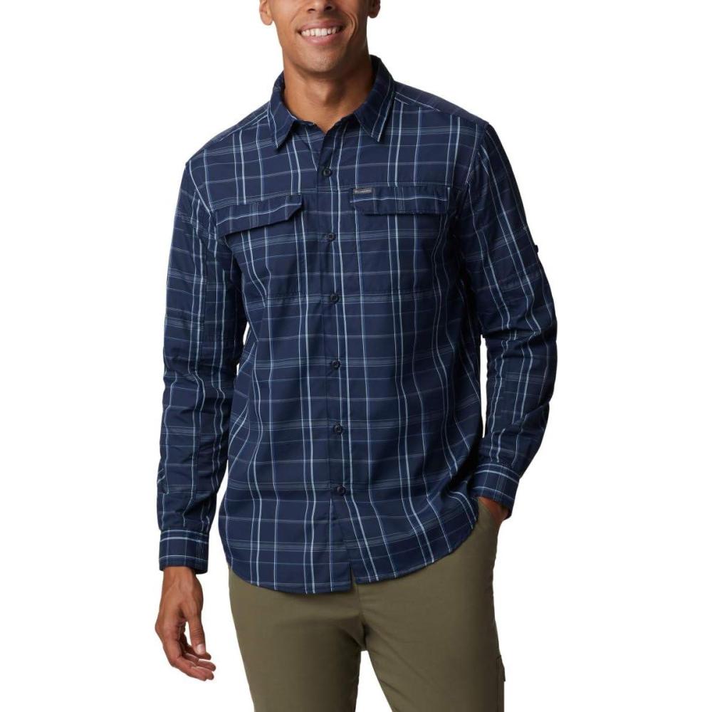 imageColumbia Mens Silver Ridge20 Long Sleeve ShirtSilver Ridge20 Long Sleeve ShirtCollegiate Navy Grid Lines