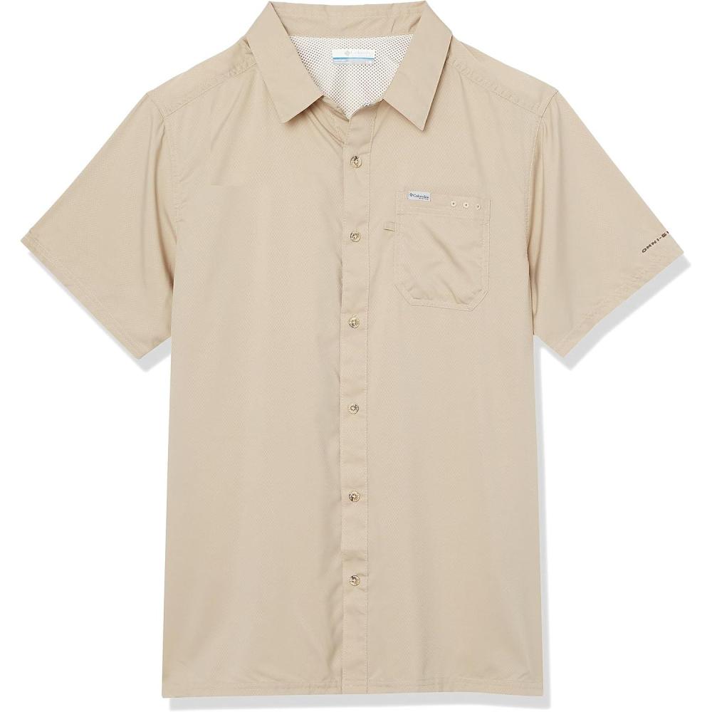 imageColumbia Mens Standard Slack Tide Camp ShirtAncient Fossil