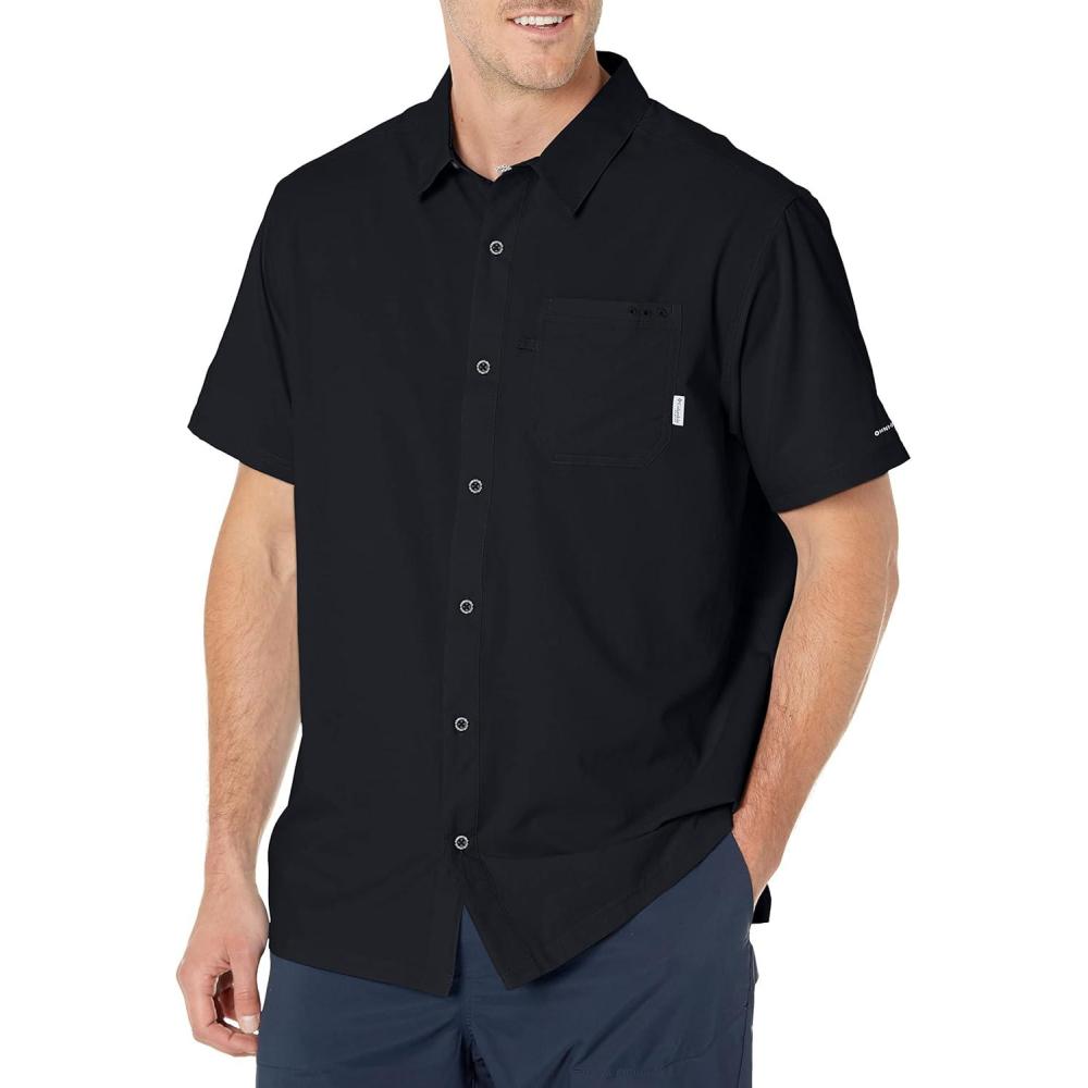 imageColumbia Mens Standard Slack Tide Camp ShirtBlack