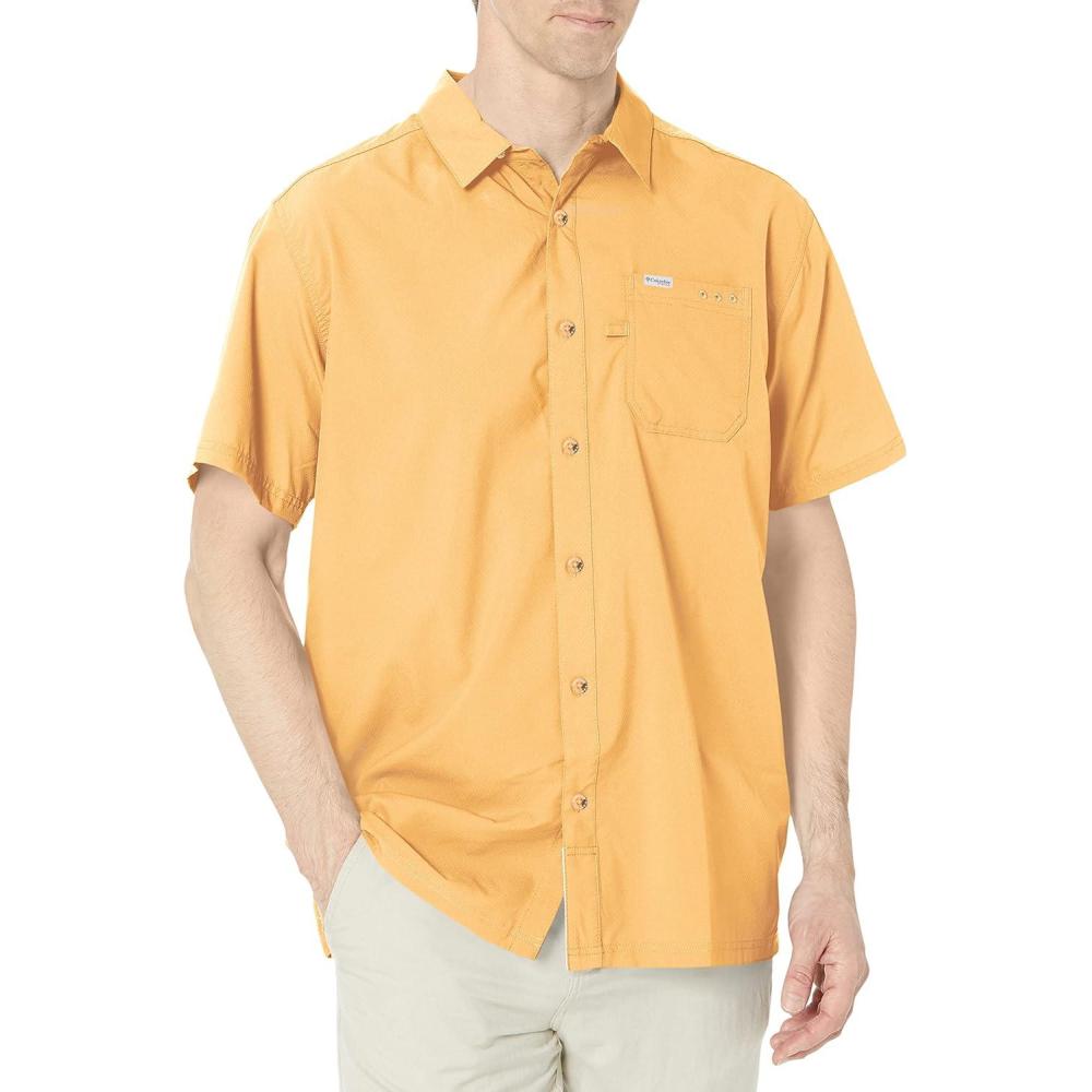 imageColumbia Mens Standard Slack Tide Camp ShirtCocoa Butter
