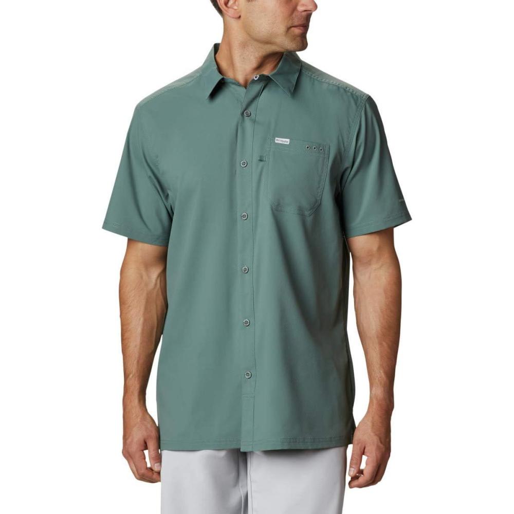 imageColumbia Mens Standard Slack Tide Camp ShirtPond