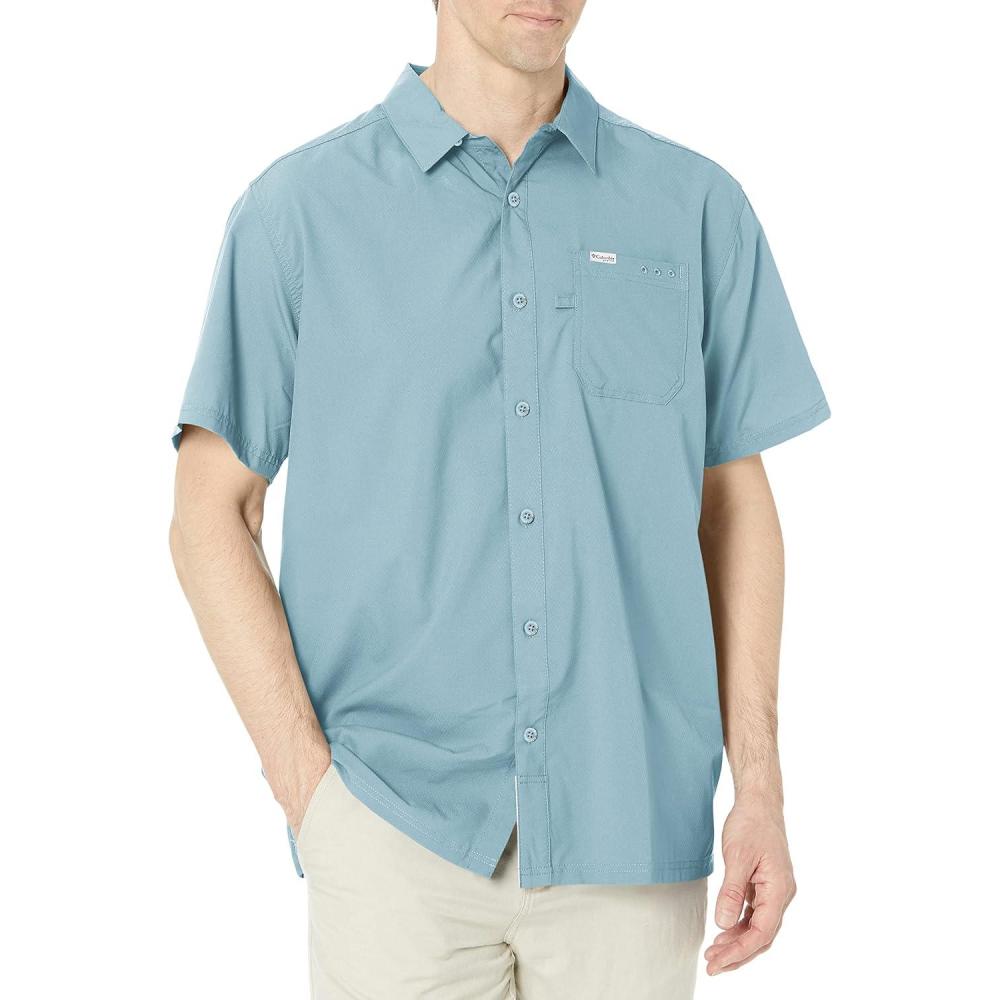 imageColumbia Mens Standard Slack Tide Camp ShirtStorm