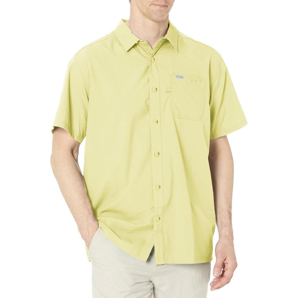 imageColumbia Mens Standard Slack Tide Camp ShirtSunlit