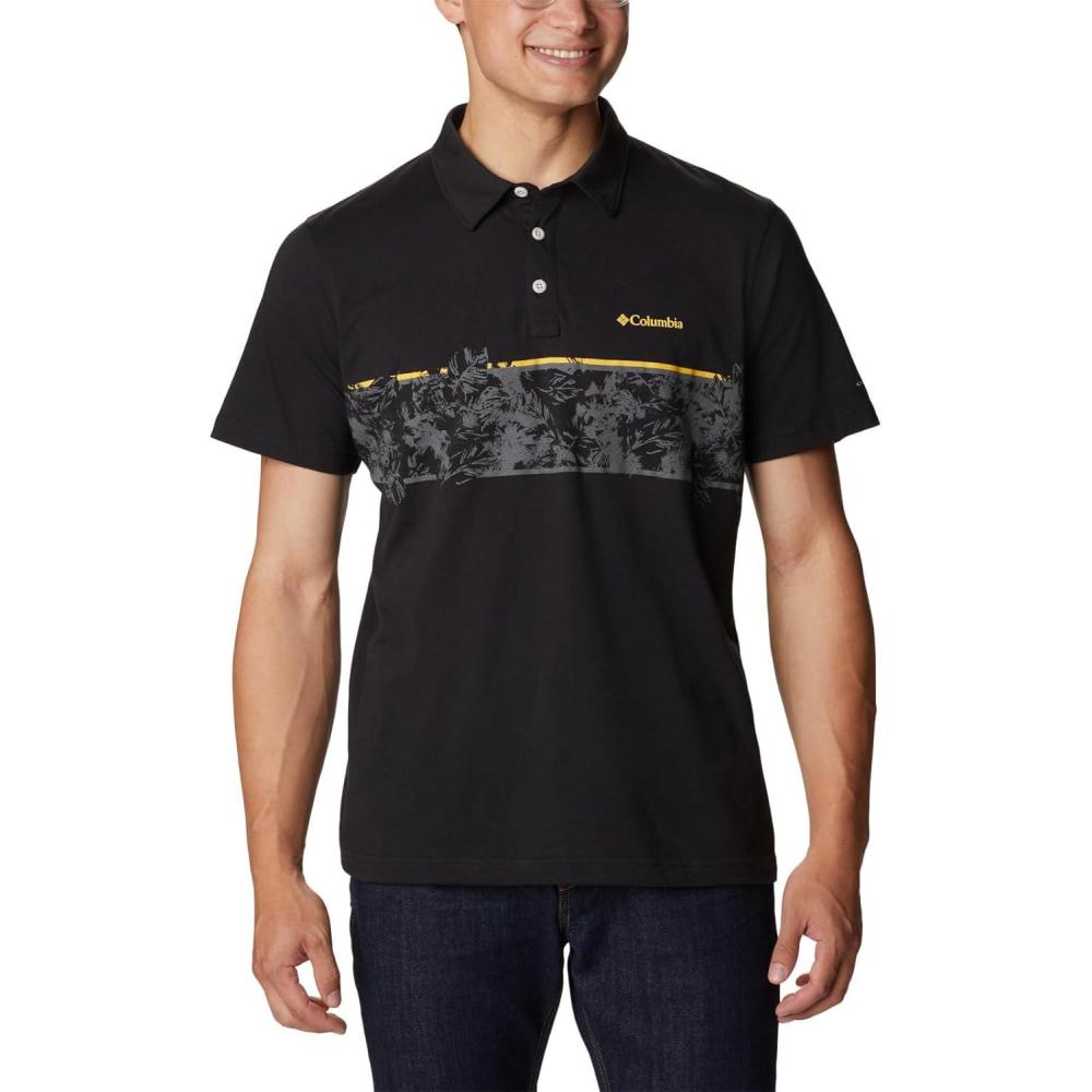 imageColumbia Mens Thistletown Hills Stripe PoloBlack