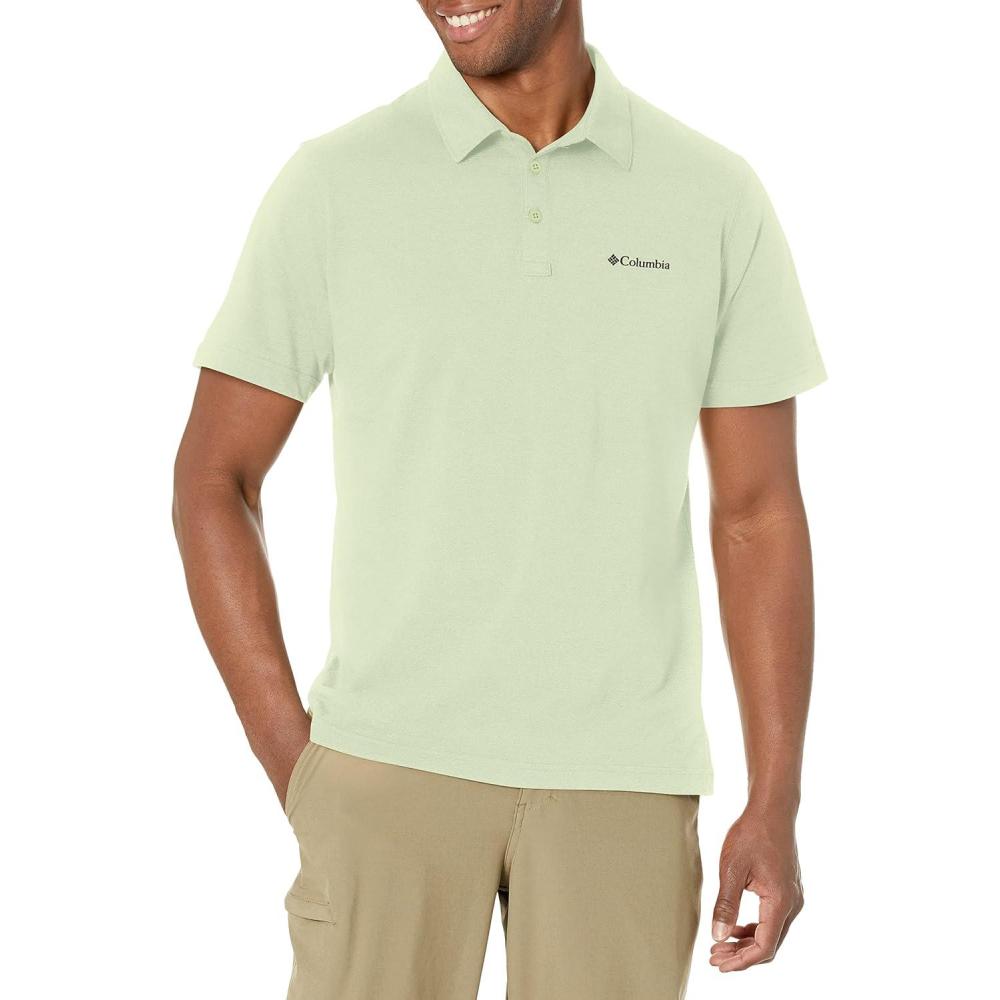 imageColumbia Mens Thistletown Ridge Polo Sp21Ice Green Heather