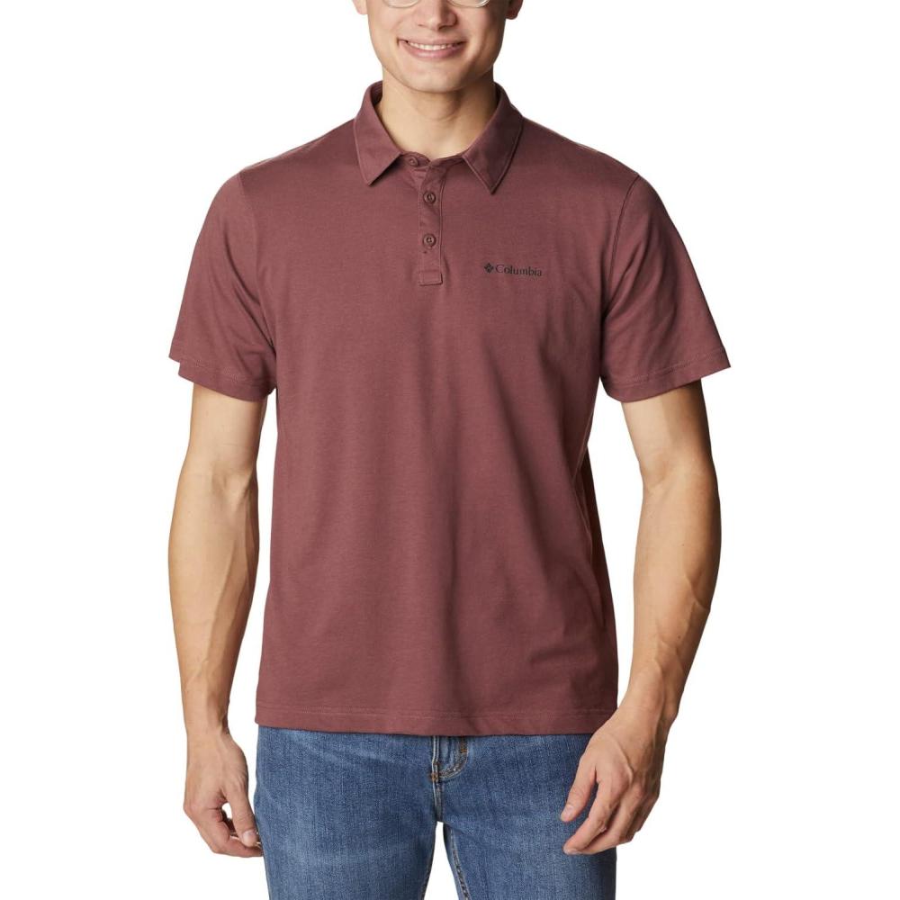 imageColumbia Mens Thistletown Ridge Polo Sp21Light Raisin
