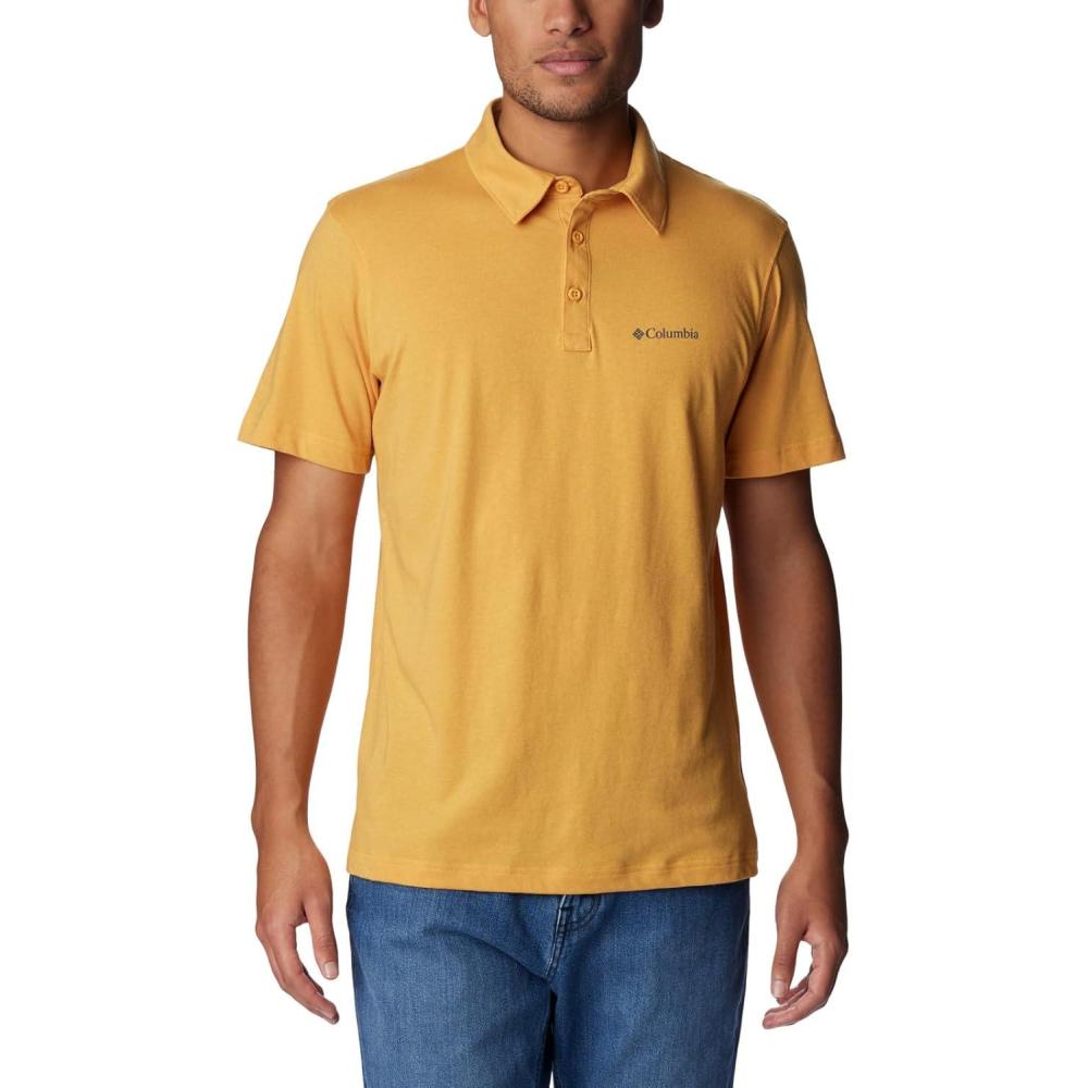 imageColumbia Mens Thistletown Ridge Polo Sp21Raw Honey Heather