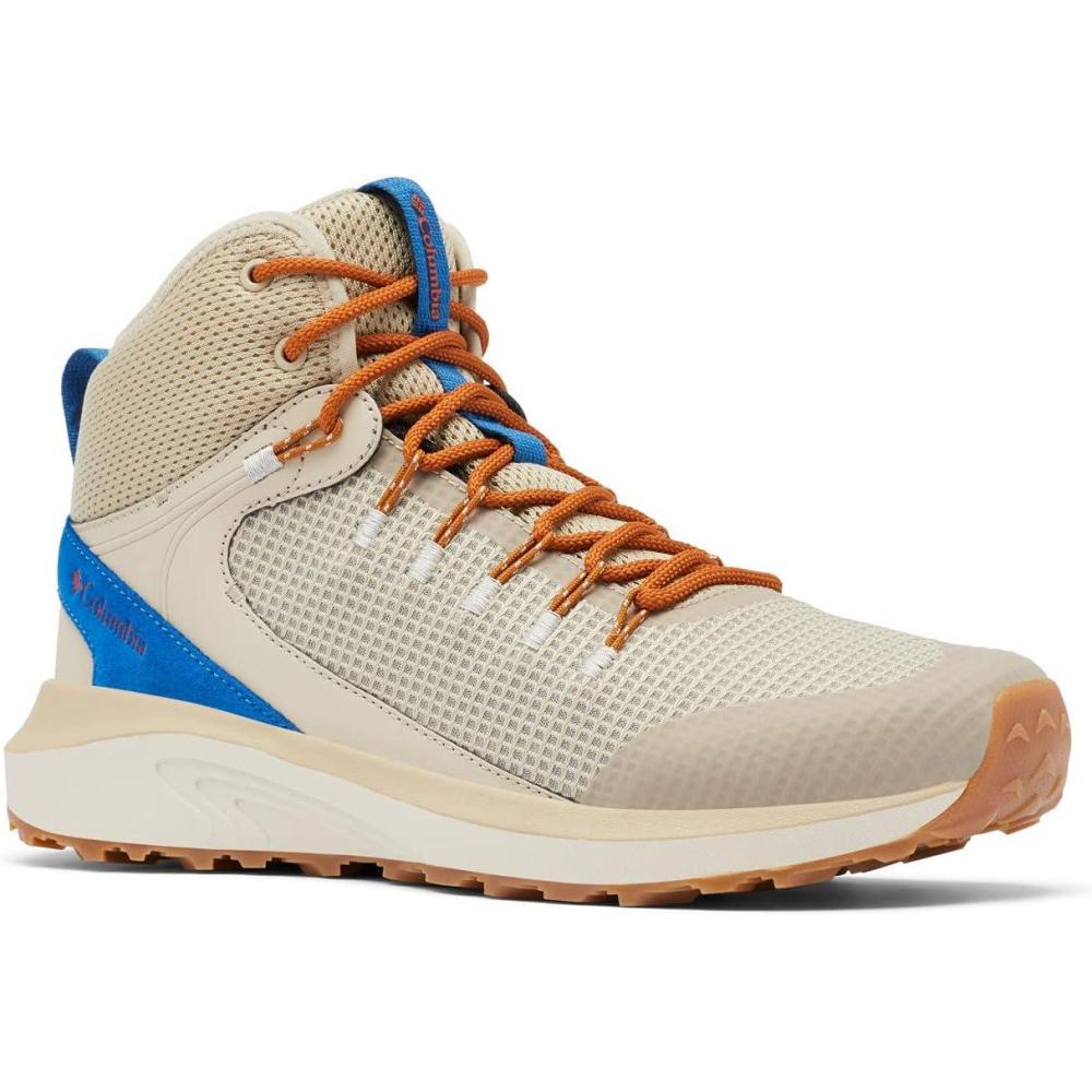 imageColumbia Mens Trailstorm Mid Waterproof Hiking ShoeAncient FossilAutumn Orange