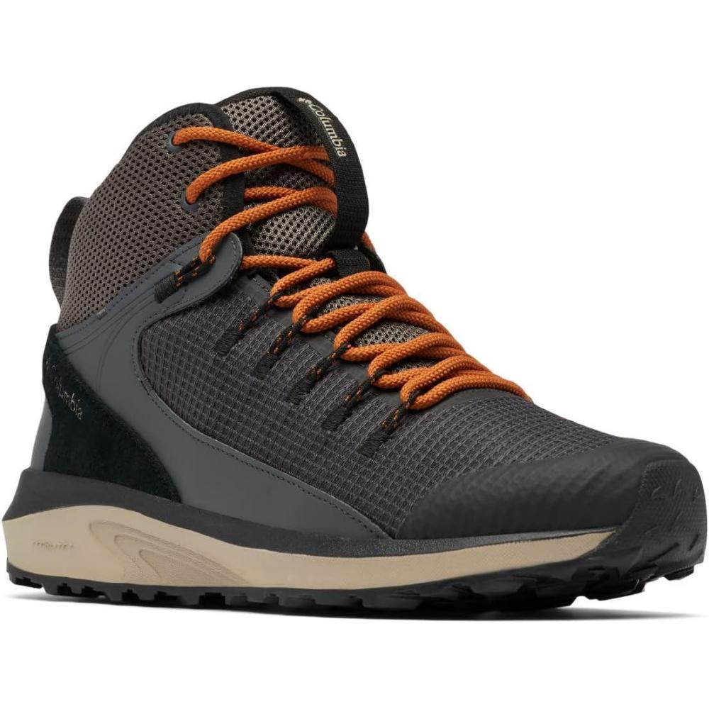 imageColumbia Mens Trailstorm Mid Waterproof Hiking ShoeDark GreyCaramel