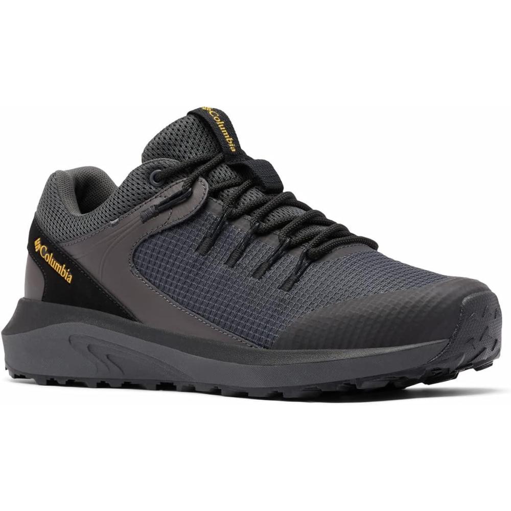 imageColumbia Mens Trailstorm Waterproof Hiking ShoeDark GreyBright Gold