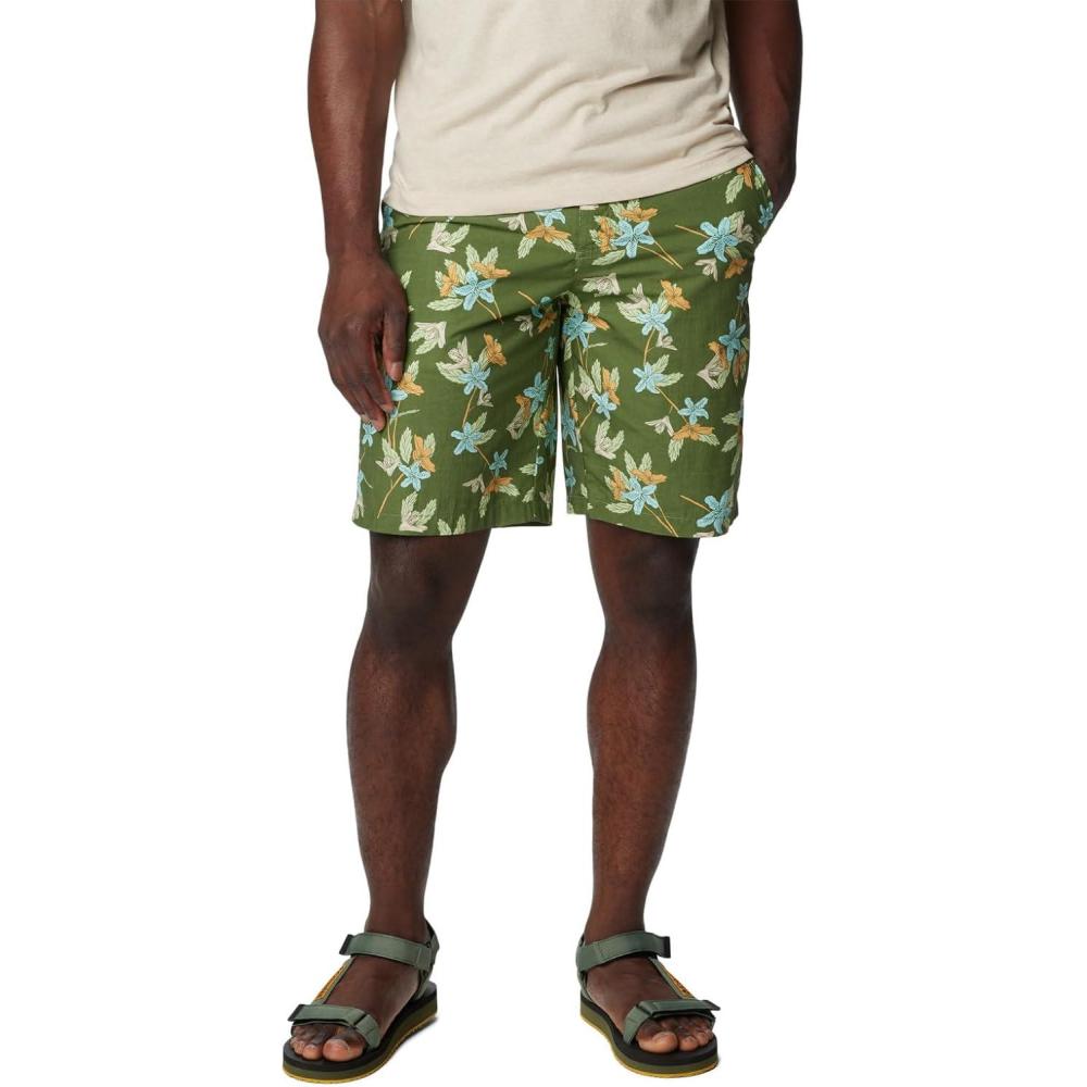 imageColumbia Mens Washed Out Printed ShortCanteen Tiger Lilies