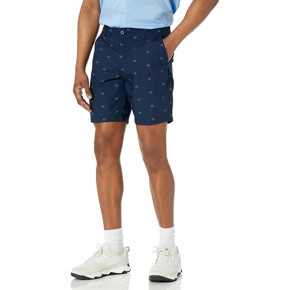 imageColumbia Mens Washed Out Printed ShortCollegiate Navy Hammocked