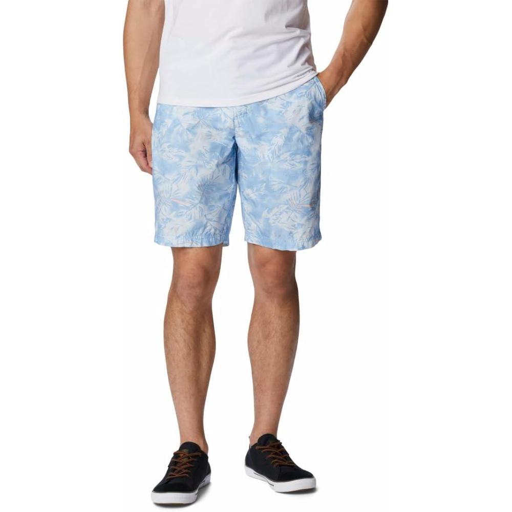 imageColumbia Mens Washed Out Printed ShortJet Stream Sketchy Paradise