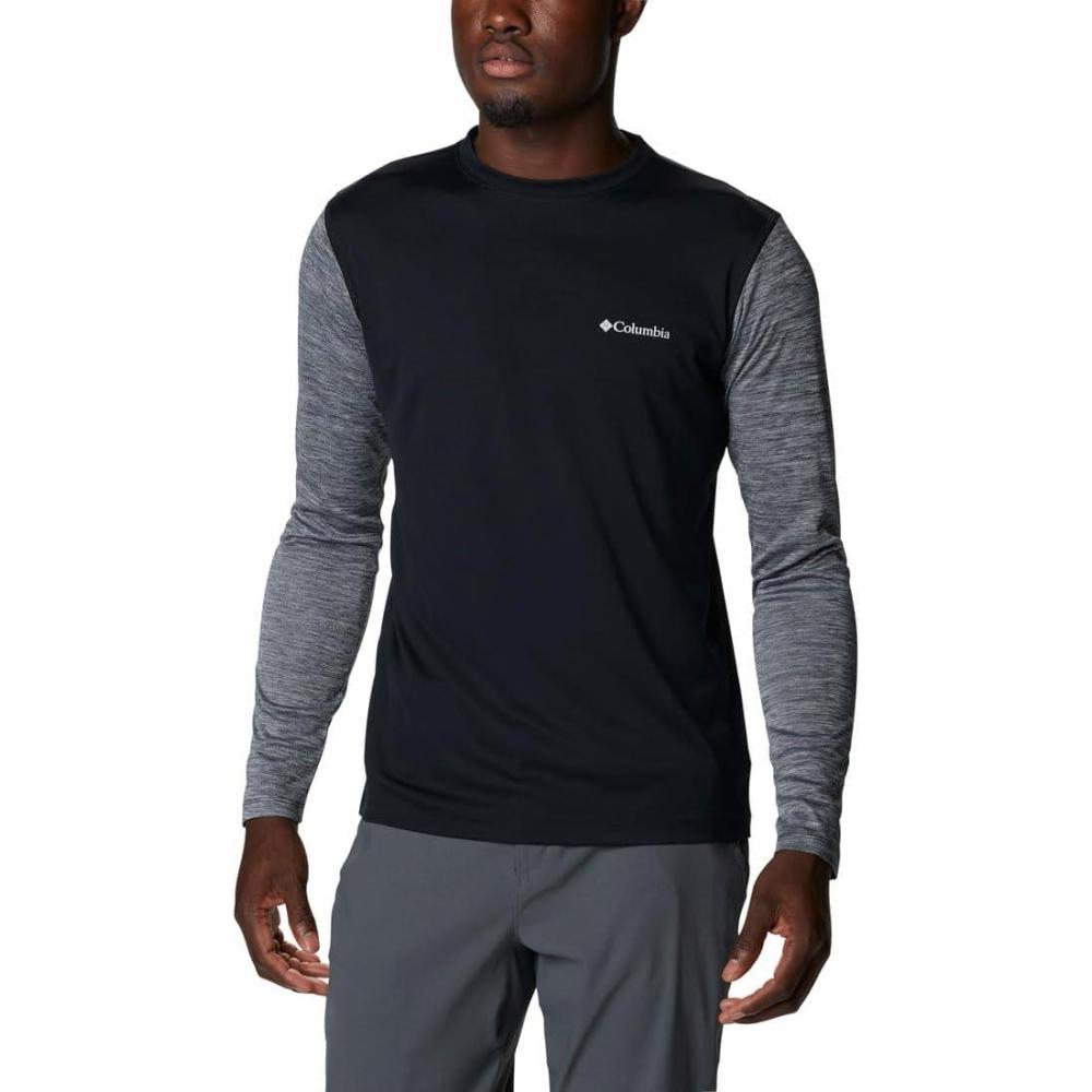 imageColumbia Mens Zero Rules Long Sleeve ShirtBlackBlack Heather